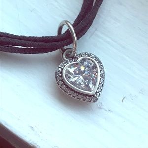 Pandora CZ Heart Pendant